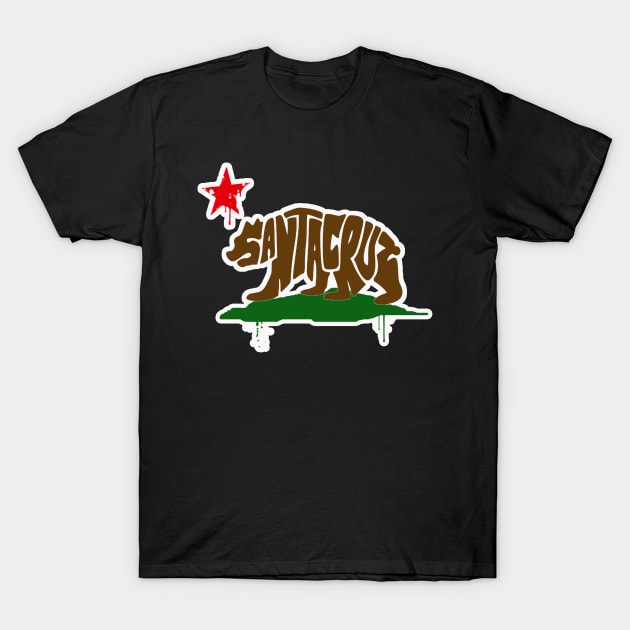 Santa Cruz California T-Shirt by ZombeeMunkee